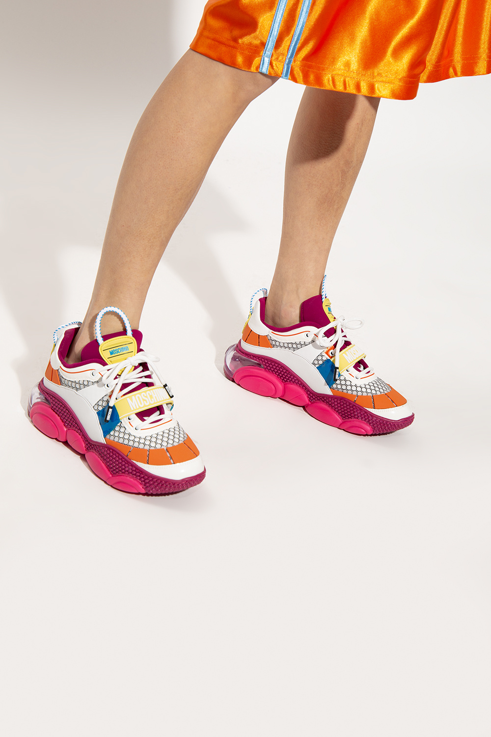 Moschino シッフミティスカト A01048726095 0555NERO Sneakers with logo Moschino - zapatillas de running talla